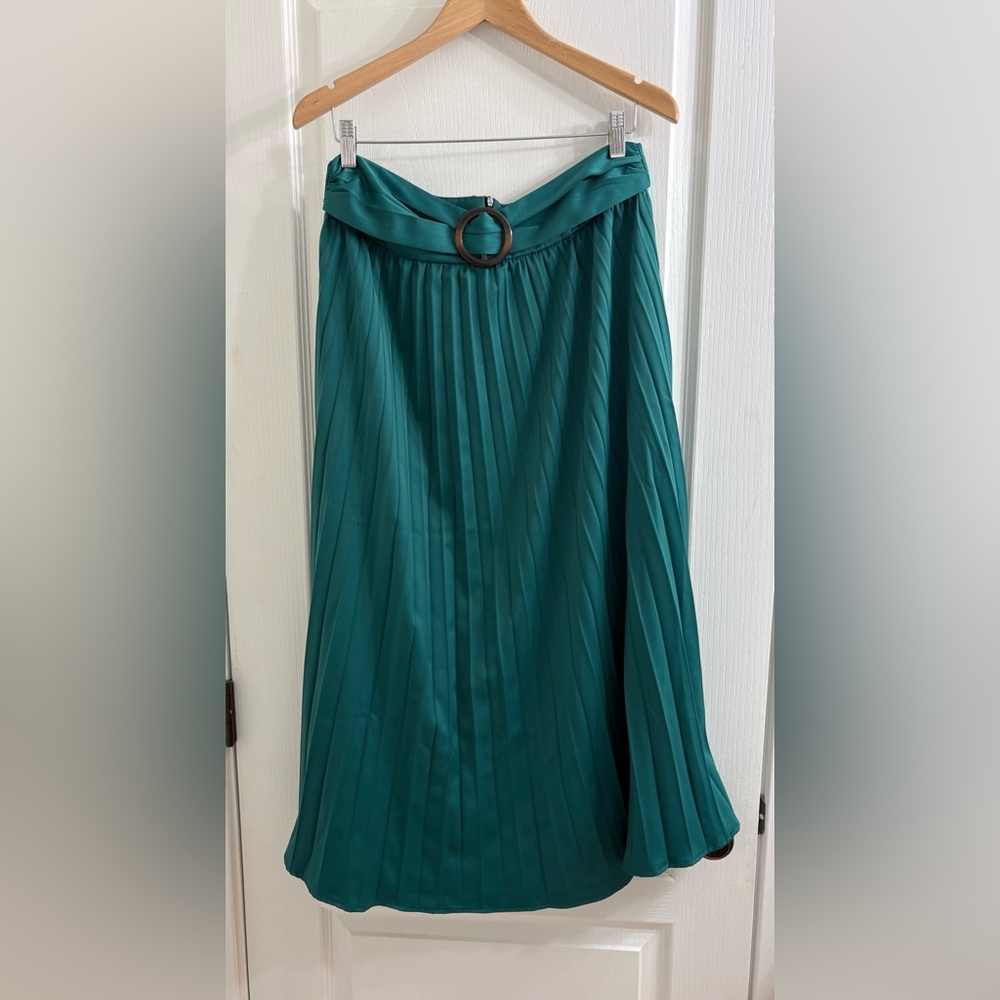 Petal & Pup Teal Accordion Skirt